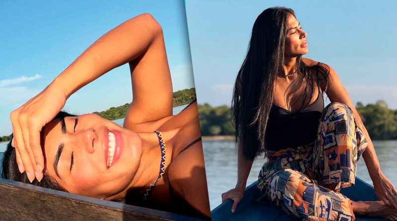 Marciele Albuquerque: passeio de barco e sensação 'quase divina'