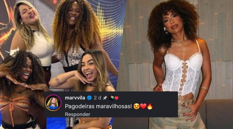 Marvvila elogia quarteto feminino do Pagode no Estrelas da Casa