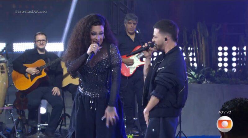 Junior Lima e Gloria Groove arrasam em dueto ao vivo no Estrelas da Casa