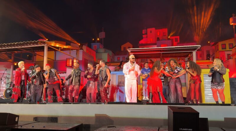 Estrelas da Casa no Rock in Rio: participantes cantam com Belo no Palco Favela