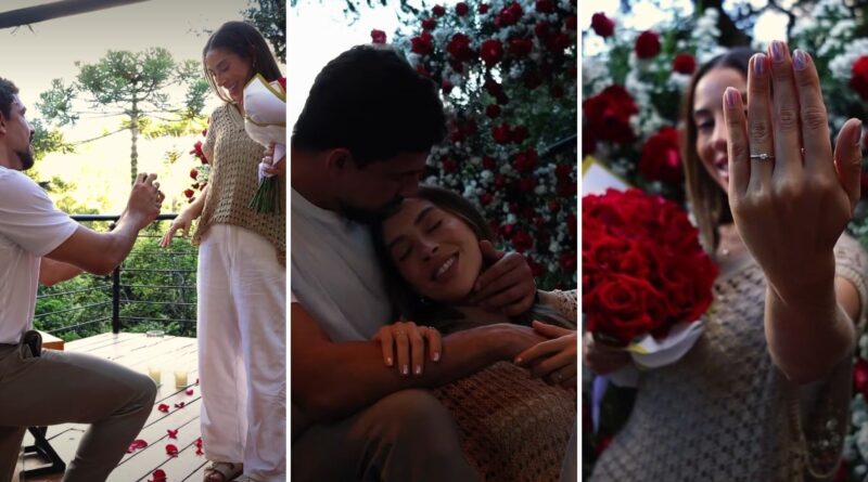 Renata Saldanha e Maike: pedido de casamento emocionante