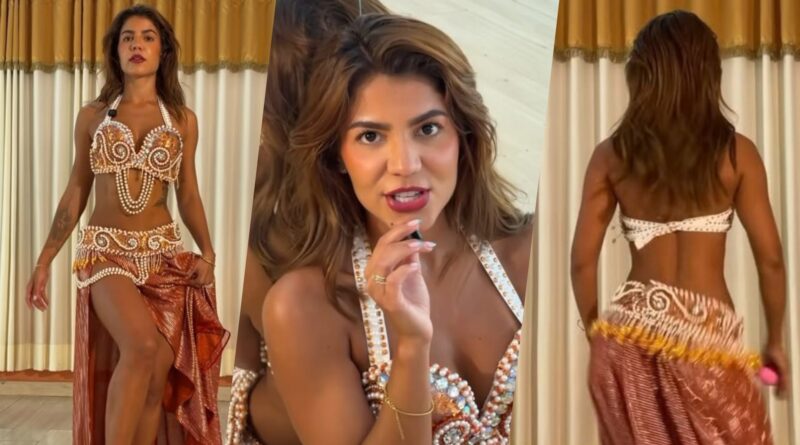 Hariany Almeida inicia aulas de dança do ventre e mostra coreografia