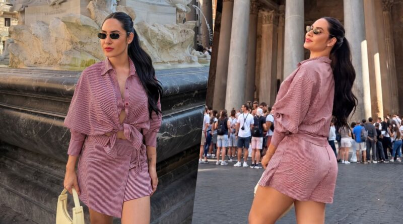 Isabelle Nogueira em Roma: álbum de fotos vira obra de arte